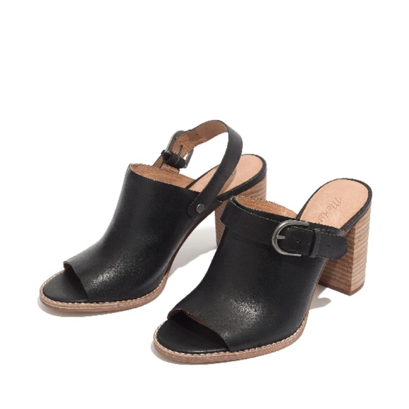 Madewell Shoes - Madewell Riley Convertible Slingback Black Mules